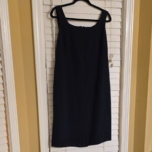 Teri Jon Blue Sleeveless Sheath Dress